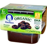Gerber, 1st Foods, органические сливы, 2 упаковки, 71 г каждая